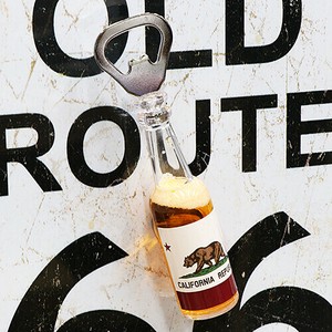 【RT 66】マグネット ボトル オープナー CA FLAG BEER SS-BO-3901011