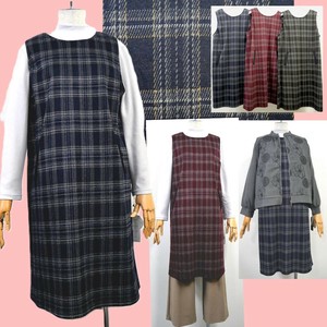 Casual Dress Check Pattern Sleeveless [2025 NEW] Made in Japan