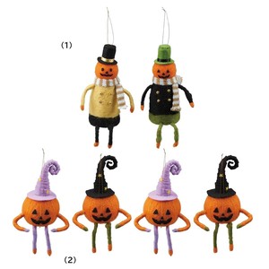 秋装飾品　ハロウィン　フェルトオーナメント