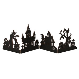 秋装飾品　ハロウィン　ウッドスタンドブラック