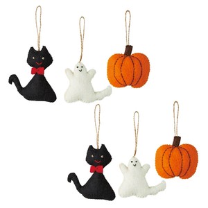 秋装飾品　ハロウィン　キャラクターオーナメント　6個