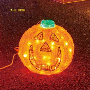 秋装飾品　ハロウィン　LEDクリスタルグロー　パンプキン
