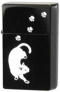 日本製オイルライター GEARTOP おさんぽ白猫