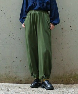 【2025春夏新作】裾ドロストウエストゴムワイドパンツ 接触冷感UVカット吸水速乾 レディース