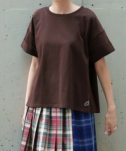 【2025春夏新作】マッキン袖ワッペン半袖Tシャツ 冷感UVカット速乾 大きいサイズ レディース