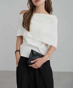アシメケープデザインニット