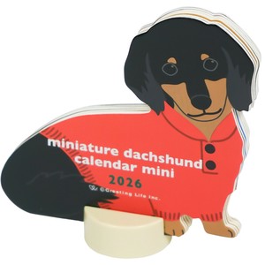 Calendar Dachshund Die-cut
