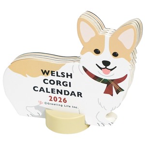 Calendar Die-cut Corgi