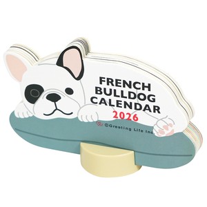 Calendar French Bulldog Die-cut