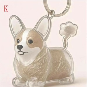キーホルダー 透明  毛髪保管記念品  LX2807