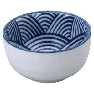 Mino ware Donburi Bowl Small Seigaiha Made in Japan