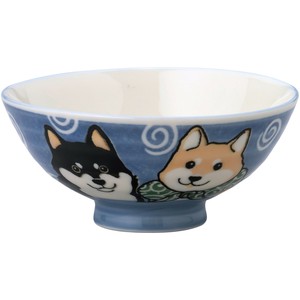 美浓烧 饭碗 柴犬 餐具 日本制造