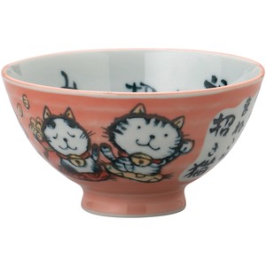 美浓烧 饭碗 招财猫 餐具 日本制造