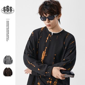P23173 仮二件 ファッション 長袖 カジュアル Tシャツ ラウンドネック 2025秋冬新作 メンズ  パーカー