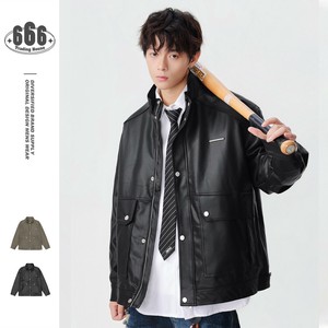 P23177 2025秋冬新作 メンズ 長袖 アウトドア バイクラース アメリカンレトロ PU レザージャケット
