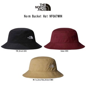 THE NORTH FACE(ザノースフェイス)バケットハット 帽子 ノーム ハット ロゴ アウトドア 紐つき NF0A7WHN