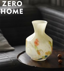 ガラス製琥珀花瓶 花を美しく飾る 居間アクセサリー