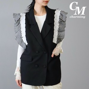 背心外套/马甲 Design 新商品 2025年 立即发货 格子图案