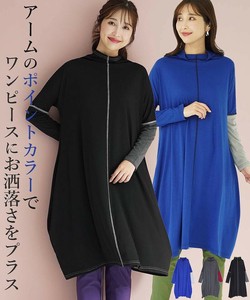 【特別価格】配色切替コクーンチュニック レディース ミセス 婦人服 36-1184