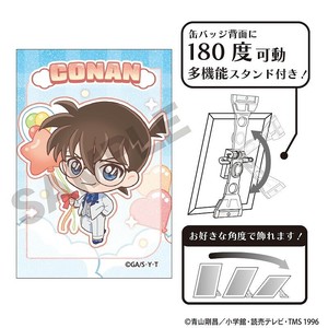 ■2025AW　先行予約■　名探偵コナン　グリッターアート缶バッジ　江戸川 コナン/バルーン/ミニキャラver.