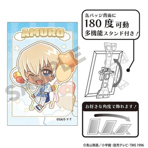 ■2025AW　先行予約■　名探偵コナン　グリッターアート缶バッジ　安室 透/バルーン/ミニキャラver.