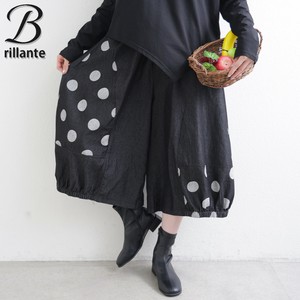 ドット切替バルーンパンツ デニム風　新作2025aw　BRILLANTE東京（199501）