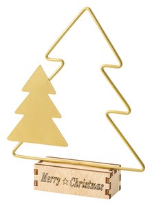 【クリスマス】【フラワーベース】メタルクリスマスベース　ﾂﾘｰ