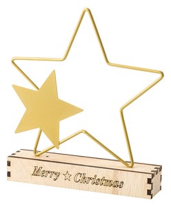 【クリスマス】【フラワーベース】メタルクリスマスベース　ｽﾀｰ
