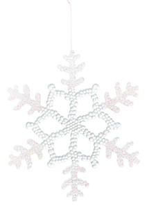 【クリスマス】【フラワーベース】アクリルスノーフレークS　ｵｰﾛﾗ