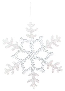 【クリスマス】【フラワーベース】アクリルスノーフレークL　ｵｰﾛﾗ