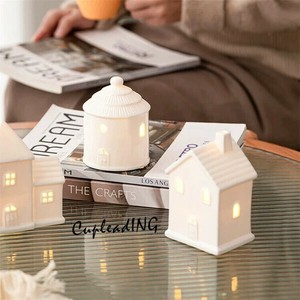 【定番商品】激安セール LED発光セラミックハウス 欧米風クリスマス飾り 北欧風家居用置物