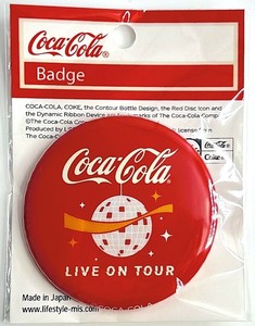 コカ・コーラ　MUSIC Design 缶バッチ　Mirror Ball