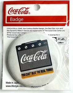 コカ・コーラ　MUSIC Design 缶バッチ　Amplifier