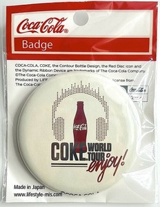 コカ・コーラ　MUSIC Design 缶バッチ　Headphones