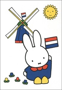 2025年新商品 明信片 插画 Miffy米飞兔/米飞 105 x 150mm
