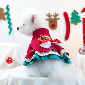 クリスマスペット服 犬用 ペットのドレス  ペット用品  リボン、可愛い  WCMA713