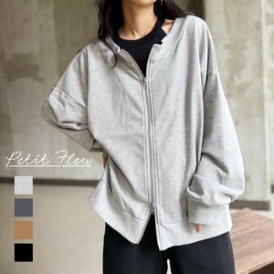 Sweatshirt Front/Rear 2-way Off-The-Shoulder Lined Sweatshirt [A/W NEW]