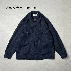 デニムカバーオール　日本製　国産デニム　岡山デニム　アメカジ　カジュアル　ストリート　アウター