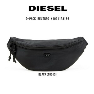 DIESEL(ディーゼル)クロスボディバッグ ベルトバッグ ウエストパック 調節可能 ロゴ X10311P8166