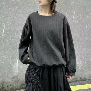 u29290トップス レディース プルオーバー Tシャツ 無地 4色 長袖 日系 2025秋新作