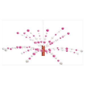 【正月】餅花ミニセンター　H35xW60cm/店舗装飾・イベント用品