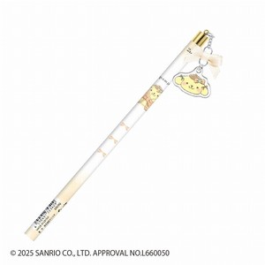 ■2025AW　先行予約■　サンリオキャラクターズ　チャーム付き鉛筆（2B・丸軸）　ポムポムプリン