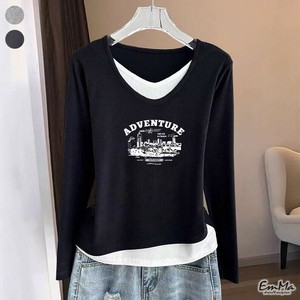 フェイクツーピース長袖Tシャツ アメカジ 春 秋 【2025AW】ONA2190