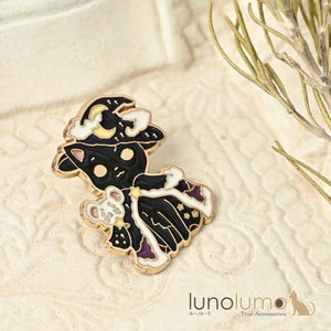Brooch Black-cat Ladies fashion Cat Halloween Pin Badge