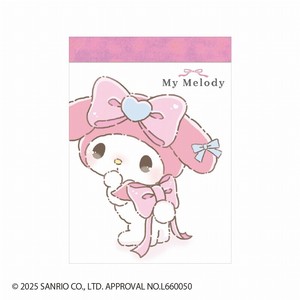 ■2025AW　先行予約■　サンリオキャラクターズ　ミニメモ　マイメロディ