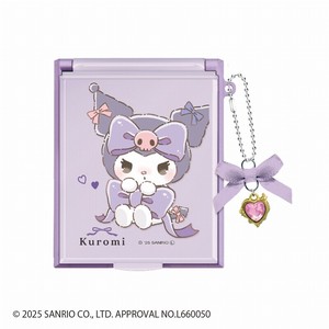 ■2025AW　先行予約■　サンリオキャラクターズ　リボンチャーム付きMサイズミラー　クロミ