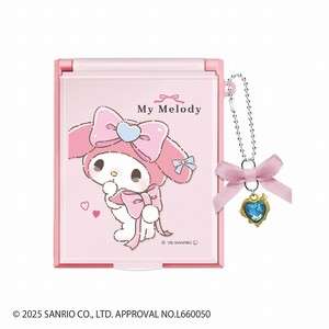 ■2025AW　先行予約■　サンリオキャラクターズ　リボンチャーム付きMサイズミラー　マイメロディ