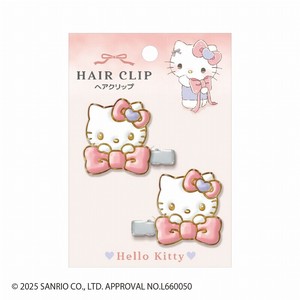 ■2025AW　先行予約■　サンリオキャラクターズ　エポキシ樹脂ヘアクリップ　ハローキティ