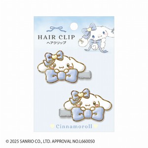 ■2025AW　先行予約■　サンリオキャラクターズ　エポキシ樹脂ヘアクリップ　シナモロール