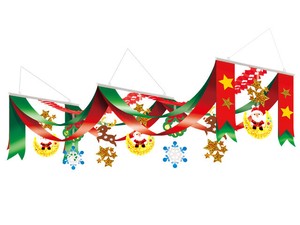 【日本製】星空クリスマスDXペナント【店舗装飾】